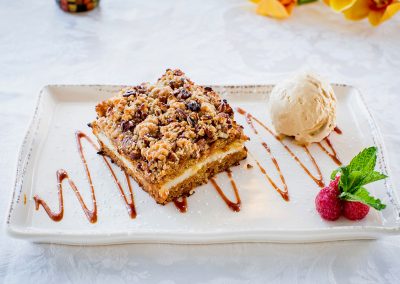 Carrot Cake with Ice Cream