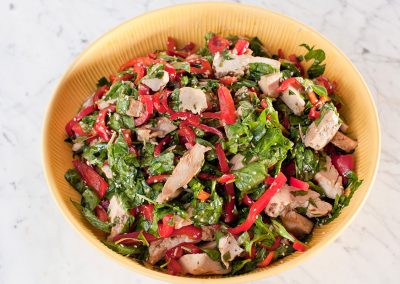 Chicken & Red Peppers Salad