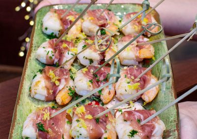 Prosciutto Wrapped Shrimp Appetizer