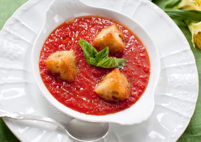 Tomato Sauce with Bread & Basil