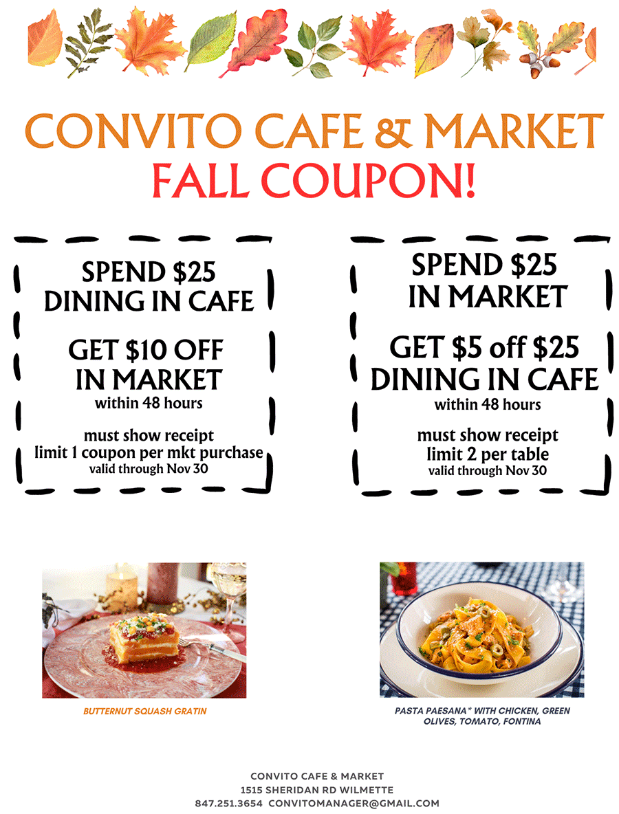 Convito Fall Coupon