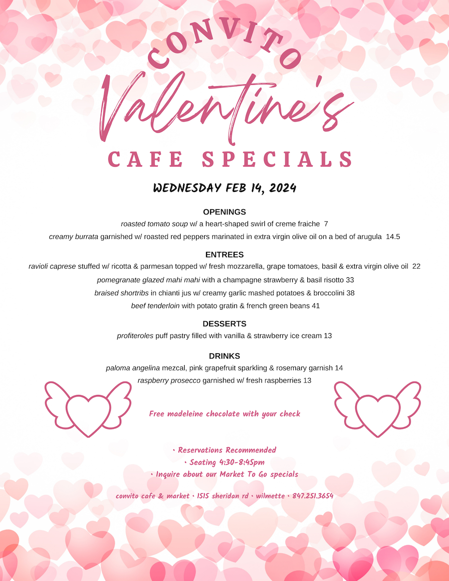 Convito Cafe Valentine's Day Special 2024