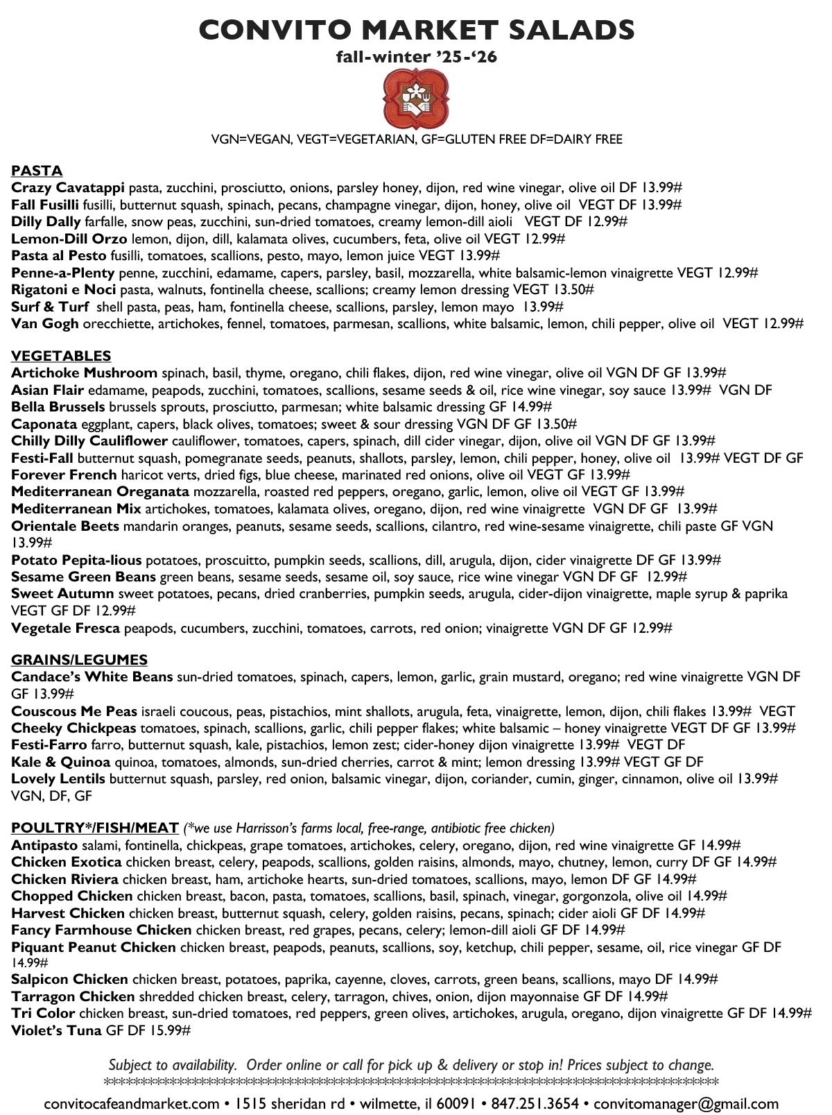 CONVITO MARKET SALADS 25-26