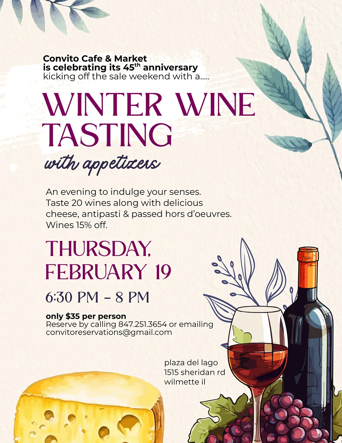 Convito Wine Tasting
