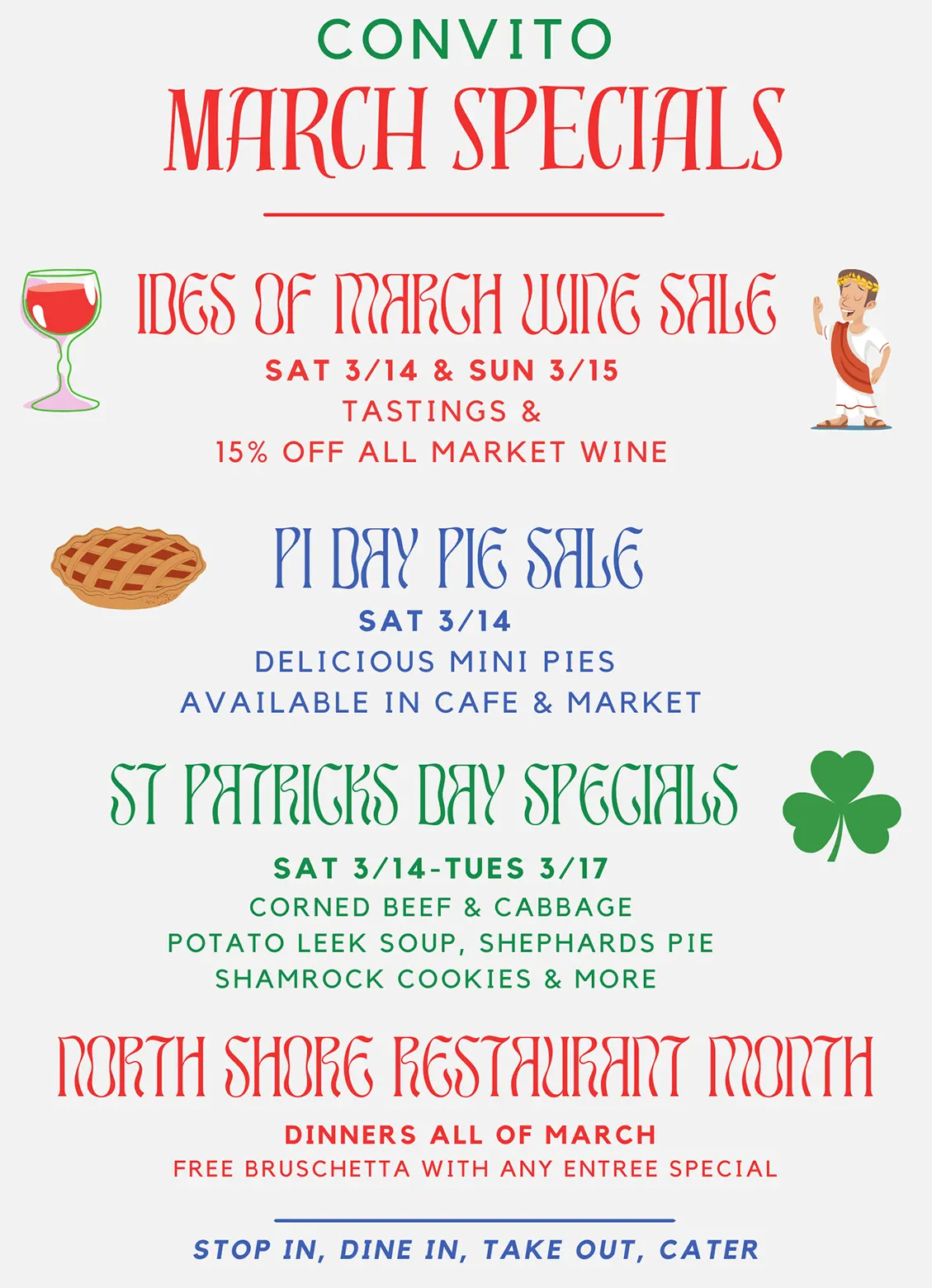 Convito March SPECIALS 2026