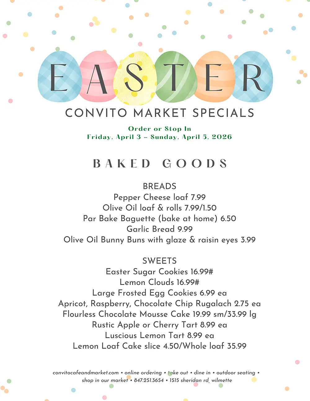 Convito Easter Market Bakery