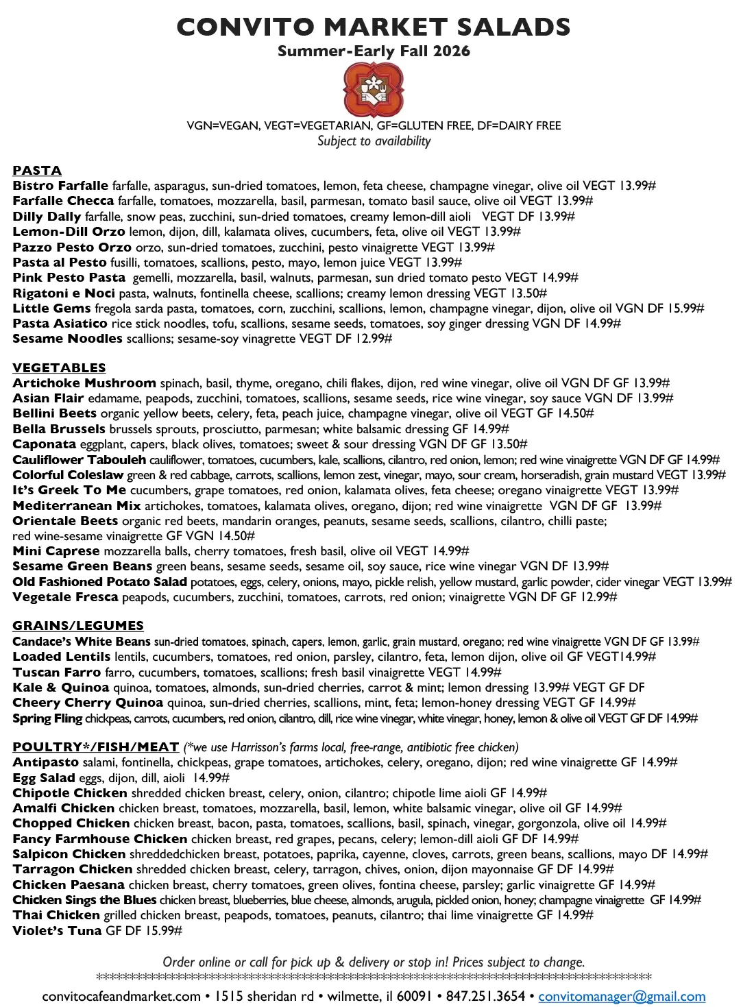 Convito Market Salads