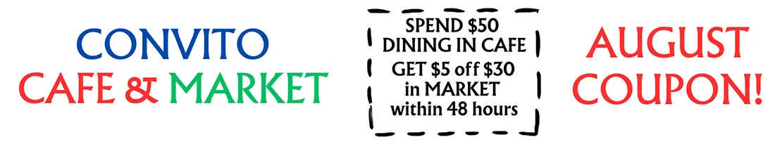 Click for Convito August Coupon