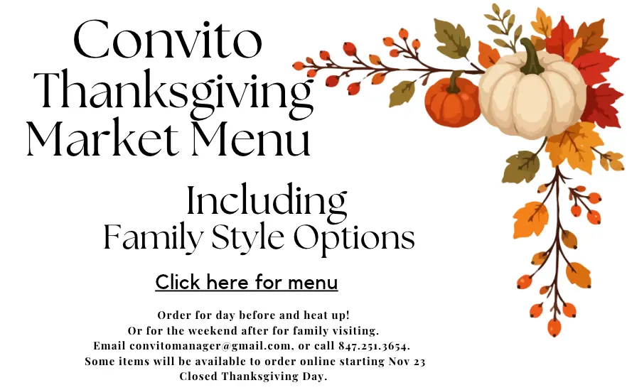 Convito Thanksgiving Specials 2026